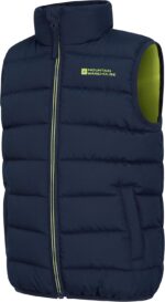 Mountain Warehouse Rocko Kids Padded Gilet - Water Resistant Rain Coat with Microfibre Padding & Front Pockets, Boys & Girls - For Autumn, Winter & Outdoors - Image 3
