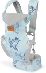 YooxArmor Baby Carrier Newborn to Toddler, Ergonomic Adjustable Toddler Carrier for 7-33 Lbs, Cozy Lightweight Infant Carrier with Neck Support, Baby Holder Carrier with Lumbar Support for Mom Dad