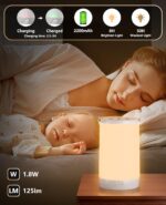 Hensam Night Lights, Rechargeable Lamps with 2200mAh Battery, Portable Touch Light Dimmable Led Table Lamp for Bedroom, Kids, Adults, Baby, 2 Pack - Image 3