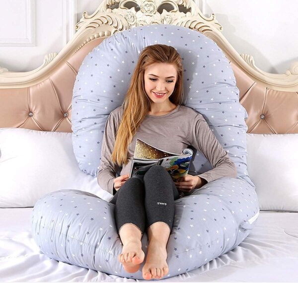 Pregnancy Pillows for Sleeping Full Body Pillow C-Shaped Pregnancy Pillow Maternity Side Sleeping Pillow Support for Back Hips Legs Belly for Maternity Women - Image 6