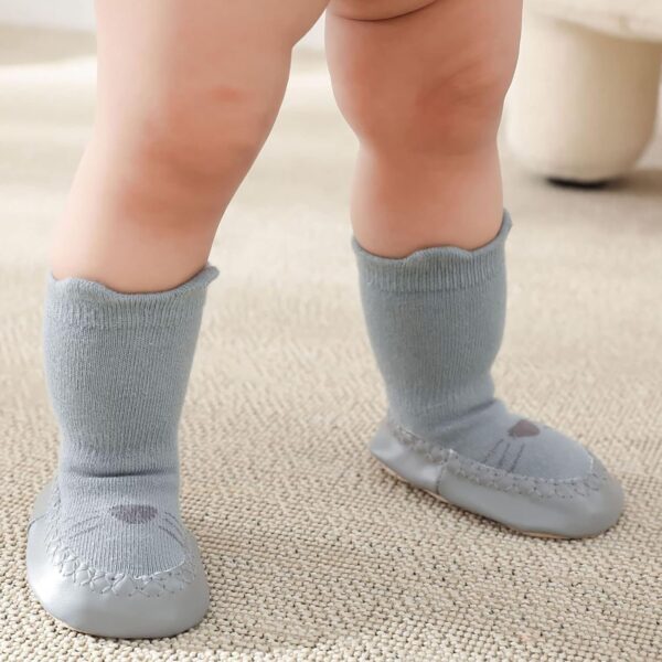 Children Toddler Shoes Autumn and Winter for Boys and Girls Non Slip Elastic Cloth Comfortable Solid Color Simple Pattern Design Born Shoes - Image 5