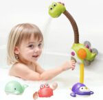 TUMAMA Kids Bath Toy Baby from 1 Year, Children's Shower Bath Toy from 1 2 3 4 5 6 Years with 3 Wind-Up Toys, Water Toy Children's Shower for the Wall, Bathtub Water Toy - Image 6
