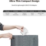 Tonton 5V Power Supply 2A 1A, 10W AC Adapter with 8 DC Plugs for Led Strip Light, Baby Monitor, Baby Swing, Digital Picture Frame, CCTV cameras, Android TV Box, Tablet, Bluetooth Speaker, 2M - Image 2