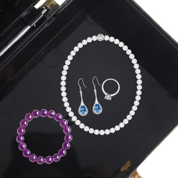 Homoyoyo Toys Plastic Chest Plastic Candy Case Treasure Chest Retro Sundries Organizer Jewelry Case Jewelry Organizer Jewelry Storage Case Photo Prop Antique Silver Child Decorations - Image 4