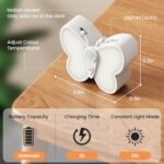 SIBI LIGHTING Motion Sensor Light, Rechargeable Butterfly Night Light with Auto/ON/Off and Removable Magnet, Stick on Lights for Kids, Bedroom, Stair, Hallway - Image 4