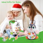 Wanonoo Easter Bunny Toys for 6 to 12 Months Baby Musical Crawling Toy for 1 Year Old Gilrs Boys, Light Up Walking Interactive Toys, Easter Gifts for Babies Toddlers Kid 1 2 3 Year Old Easter Present - Image 7