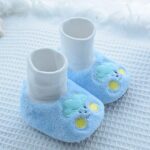 Knitted Baby Booties 0 3 Months for Baby Kids Socks Shoes Toddler Shoes Cotton Shoes Plus Velvet Thick Warm Soft Bottom Shoes Cute Do Not Fall in Front of The Newborn Shoes Boys 0 3 Monthsbaby Unisex - Image 2