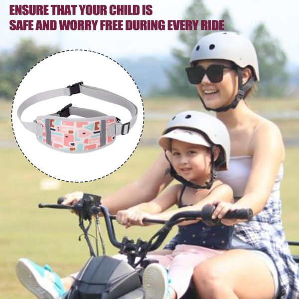 Toddler Biike Harness - Inffant Cycle Strap, Child Rider Safety Leash | Adjustable Ergonomic Kids Motorcycle Seatbelt, Secure Reflective Motorcycle Safety Strap for Children Outdoor Travel - Image 3