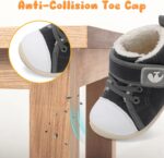 JOINFREE Baby Winter Booties Infant Girls Boys Indoor Outdoor Newborn Crib Shoes Toddlers Cozy House Shoes Baby Winter Walking Shoes - Image 5