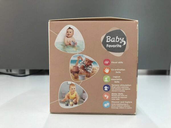 Norkbeng Baby Stacking Cups for 6 12 18 Months, 8 Pieces Rainbow Stacker Tower Bath Toy Sand Toy Rabbit Nesting Cups, Montessori Stacking Game Educational Gift for 1 2 3 Years Old Boys Girls - Image 12