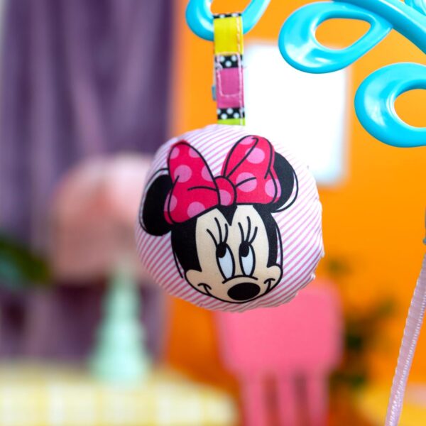 Bright Starts Disney Baby Minnie Mouse Peekaboo Activity Jumper with Lights and Melodies, 8 Toys, 4 Adjustable Positions, Ages 6 Months + - Image 12