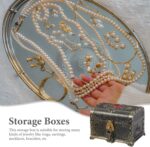 Homoyoyo Toys Plastic Chest Plastic Candy Case Treasure Chest Retro Sundries Organizer Jewelry Case Jewelry Organizer Jewelry Storage Case Photo Prop Antique Silver Child Decorations - Image 7