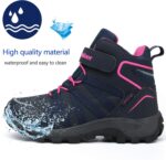 ZYLDK Kids Walking Hiking Boots Lightweigh Winter Warm Snow Non-Slip Outdoor Climbing Shoes - Image 2