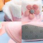Baby Booties Boy Clearance Winter Warm Snow Boots Infant Soft Sole Crib Pram Prewalker Fleece Crib Shoes Warm Boots Anti-Skid Sole Ankle Premium Booties - Image 3