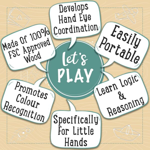 Jaques of London Wooden Activity Cube for 1 Year Old | Wooden Shape Sorter with Bead Maze | Montessori Educational Toys for 1 Year olds | Since 1795 - Image 6