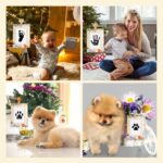 Nabance Baby Hand and Footprint Kit Inkless Hand Print & Footprint Kit with 2 Jungle Animals Pattern Photo Frame 2 Large Ink Pad 4 Cute Clips 4 Imprint Cards Mess Free Ink Pad Family Keepsake - Image 6