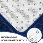 Hutha 8x10 Large Area Rugs for Living Room, Super Soft Fluffy Modern Bedroom Rug, Navy Blue Indoor Shag Fuzzy Carpets for Girls Kids Nursery Room Home Decor - Image 6