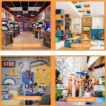 Glow in The Dark Floor Round Mats Luminous Area Rug Soft Decorative Play Mat for Kids Anti-Slip Living Room Rug Carpets for Bedroom Home Nursery Playground Decoration (Stars Moon,60cm) - Image 3