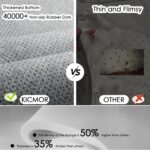 KICMOR 5x7 Rug for Living Room Bedroom, Fluffy Black and White Area Rug Fuzzy Shaggy Floor Carpets, Big Large Soft Plush Checkered Rugs for Kids Girls Boys Room Dorm Nursery, Home Decor Aesthetic - Image 4