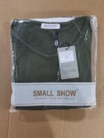 Smallshow Women's Maternity Short Sleeve Summer Dress O Neck Casual Ruffle Pregnancy Clothes - Image 6