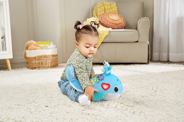 VTech Baby Snuggly Sounds Whale, Baby Sensory Toy with Lights, Sounds & Music, Interactive Gift for infants 3, 6, 9, 12 months +, English version, Blue - Image 5