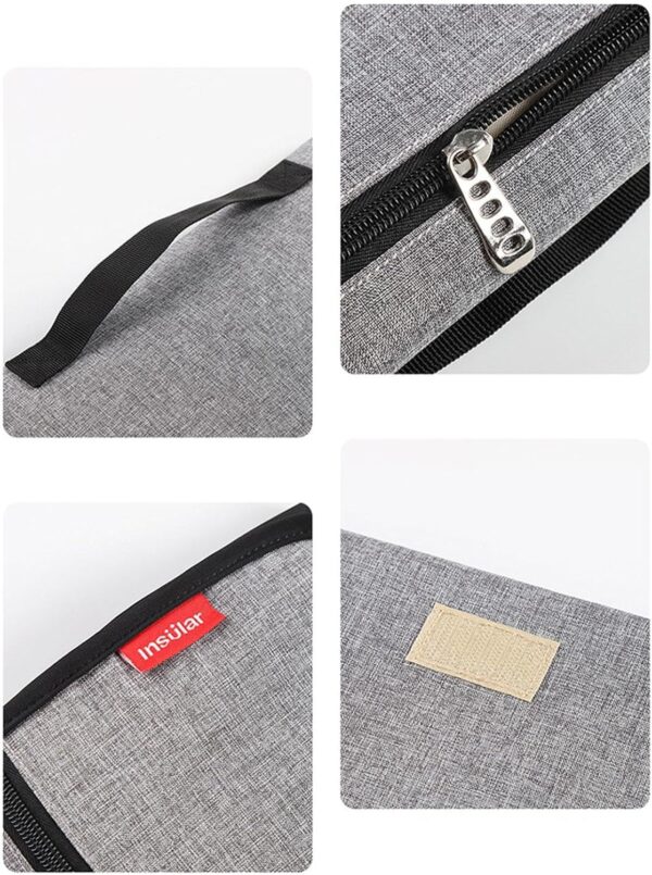 Foldable Diaper Changing Pad - Waterproof Folding Diaper Organizer Bag | Lightweight Changing Mat for Parks, Shopping Malls, Restaurants, Travel, Camping - Image 9