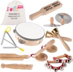 Stoie's International Wooden Musical Instruments Toddlers, Percussion Instruments, Baby Instruments, Baby Musical Instruments, Baby Musical Instrument, Musical Instruments Baby Tambourine (TM2031)