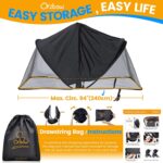 Orzbow Universal Baby Mosquito Net & Buggy Sun Shade with UPF50+,Breathable Pram Net Cover with Two-way Zipper & Adjustable Stroller Sun Cover with Bag for Pushchair,Car Seat & Carrycot (Black) - Image 8
