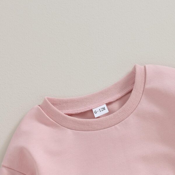 MAHUAOYIXI Newborn Baby Girls First Birthday Outfits Letter Floral Strawberry Embroidery Romper Long Sleeve Bodysuits Toddler Infant Girls Clothes Birthday Gift For Baby Girl - Image 4