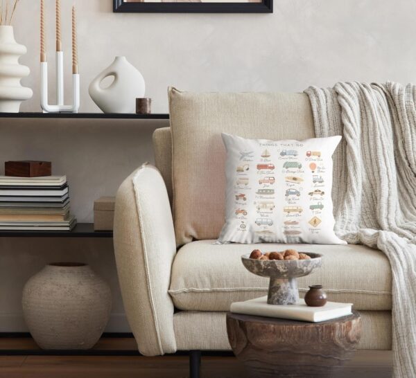 FLDAS Classroom Pillow Covers 18x18, Classroom Pillows for Kids Reading Corner, Toddler Boys Kids Room Nursery Decor, Transportation Alphabet Kids Pillows Decorative Throw Pillows Cover - Image 3