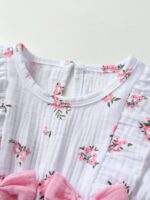 Kumsolu Newborn Baby Girl Romper Long Sleeve Infant Floral Print Bodysuit Onesie Jumpsuit - Image 2