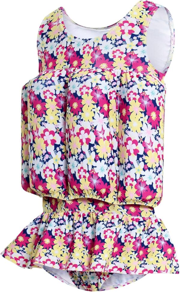Summshall Baby Girls Swimsuit with Floatation Toddler One Piece Swimsuits Kids Swim Vest Swimwear Float Suit Summer Beach Bathing Suit - Image 7