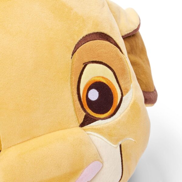 Disney Store Official Simba Character Face Cushion, The Lion King, 51cm/20”, Comfy Cuddly Fun Pillow Features Little Lion Face with Floppy Ears and Fluffy Tufts - Image 3