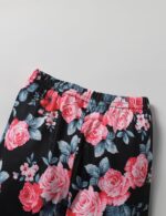 puseky Toddler Baby Girl Clothes Long Sleeve Ruffle Bow Solid Shirt Dress Tops and Floral Pants Girls Fall Clothes Sets - Image 7