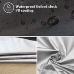 Outdoor 3 Seater Chair Cover Waterproof 210D Oxford Garden Furniture Canopy with Zipper for Glider Chair All Weather Protection 87" X 49" X 67" Green Color - Image 3