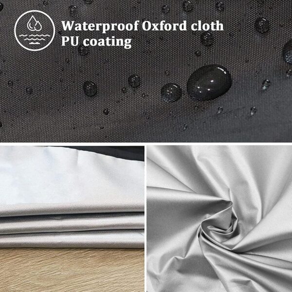 Outdoor 3 Seater Chair Cover Waterproof 210D Oxford Garden Furniture Canopy with Zipper for Glider Chair All Weather Protection 87" X 49" X 67" Green Color - Image 3