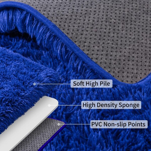 Ailyei 8x10 Large Area Rugs for Living Room, Ultra Soft Royal Blue Big Shag Rug for Bedroom Nursery, Modern Fluffy Plush Carpet for Girls Boys Kids Room Dorm Home Decor, Upgrade Non-Slip - Image 5