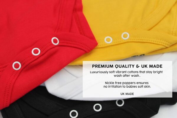 Baby Moo's Leopard Print Baby Grow | Unisex Black & White Animal Print Cute Bodysuit Vest - Unique & Trendy New Parents & Baby Gifts - Image 5