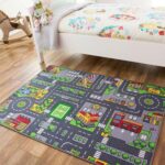 Nybhyjka Road Play Map City Car Vehicle Traffic Educational Learning & Fun Game Area Non Slip Boy & Girl Kids Rug Carpet Traffic Map Crawling Play Carpet Kids Baby Children Educational Road Traffic - Image 8