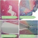 MeMoreCool Glow Rainbow Unicorn Tri-Fold Sofa Bed for Kids, Foldable Futon Mattress, Chair, and Floor Couch for Playroom - Image 9