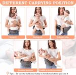 Baby Hip Carrier with Seat | Baby & Toddler Carrier with Adjustable Waistband & Back Support - Image 4