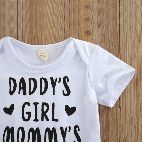 Newborn Infant Baby Girl Clothes Romper Shorts Set Summer Short Sleeve and Bloomers Shorts Headband Infant Outfit Set - Image 6