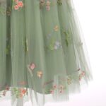 IBTOM CASTLE Flower Girls Tutu Dress Kids Embroidered Wedding Pageant Bridesmaid Dress Girl Pirncess Prom Birthday Party Dress Dance First Communion Ball Gown - Image 6