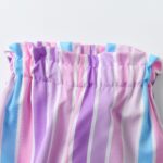 Derouetkia Toddler Baby Girl Clothes Ruffle Tops Solid Colour Short Sleeve and Shorts Summer Outfits Set - Image 6