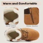 ARRIGO BELLO Winter Boots for Boys Lined Zipper Kids Snow Lace-up Girls Warm Winter Boot Sizes 12.5-5 - Image 5