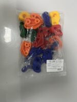 KINSPORY Rock Climbing Holds, Climbing Wall Holds for Kids, Colourful Climbing Set with Two Blue Handles for Indoor Outdoor Playground PlaySet Building - Image 10