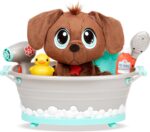 Rescue Tales Scrub 'n Groom Bathtub Playset with Chocolate Lab Plush Pet Toy