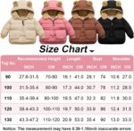 FEOYA Baby Boys Girls Hooded Down Jackets Little Kids Winter Puffer Jackets Cute Warm Outerwear - Image 2