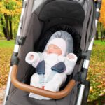 INFANZIA New 2-in-1 Head & Body Supports for Baby Newborn Infants - Extra Soft Car Seat Insert, Cushion Pads for Baby Bouncer, Strollers, Swing, 20x11.8 in, Black - Image 2