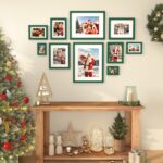 KINLINK 7x5 Picture Frames Green, Wood Frames with Acrylic Plexiglass for Pictures 6x4 with Mat or 7x5 without Mat, Tabletop and Wall Mounting Display, Set of 4 - Image 4